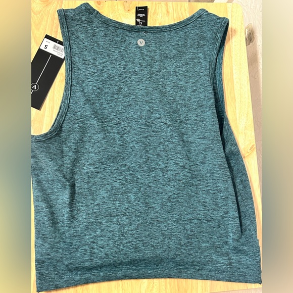 Velocity Dusky Teal Twist Front Athletic Tank Top Women's Small (S) NWT - Picture 4 of 5